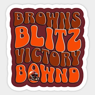 Browns Blitz Victory Bound Sticker